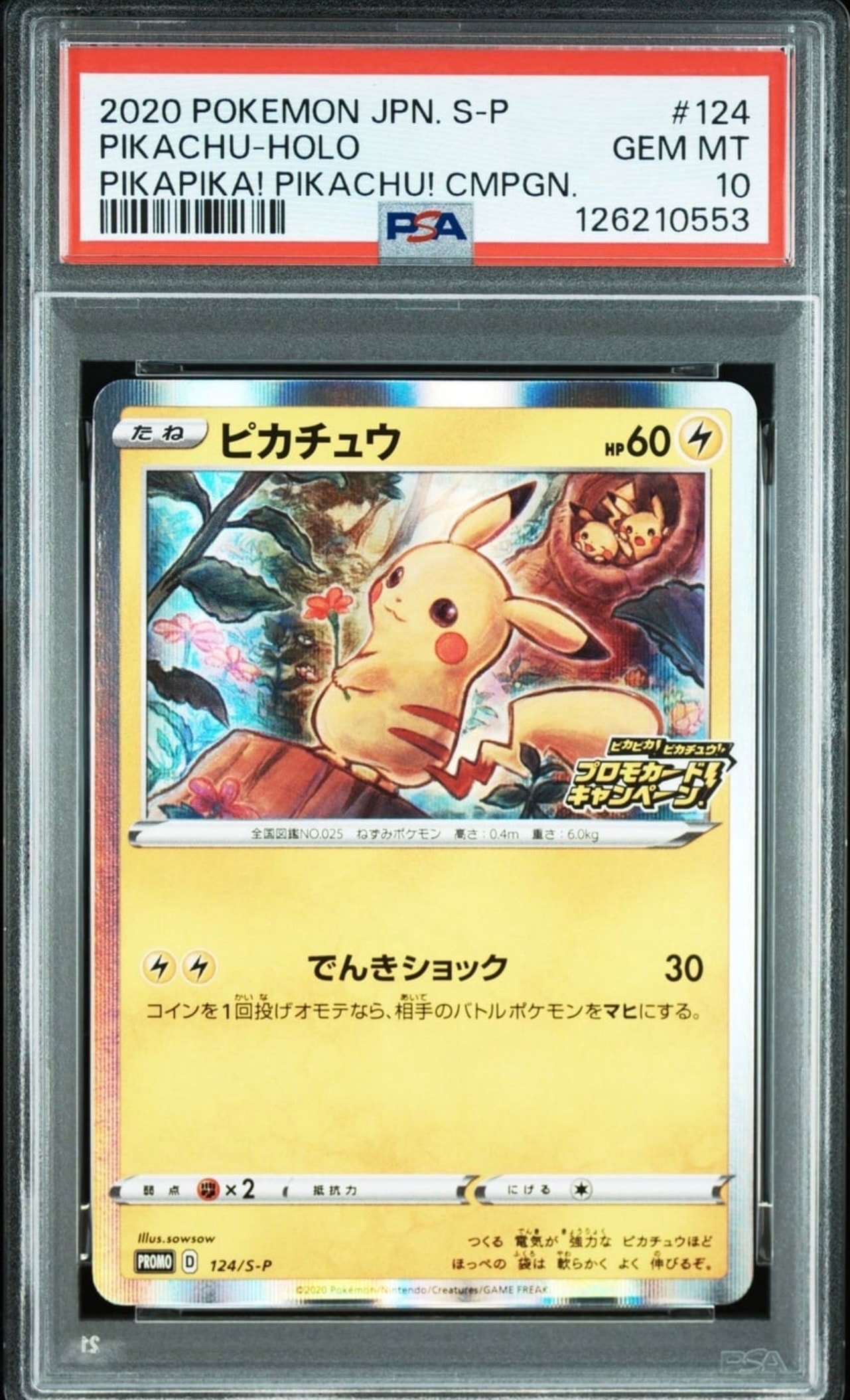 桜アフロのピカチュウ: プロモ[SM-P 211](プロモーションカード「SM-P