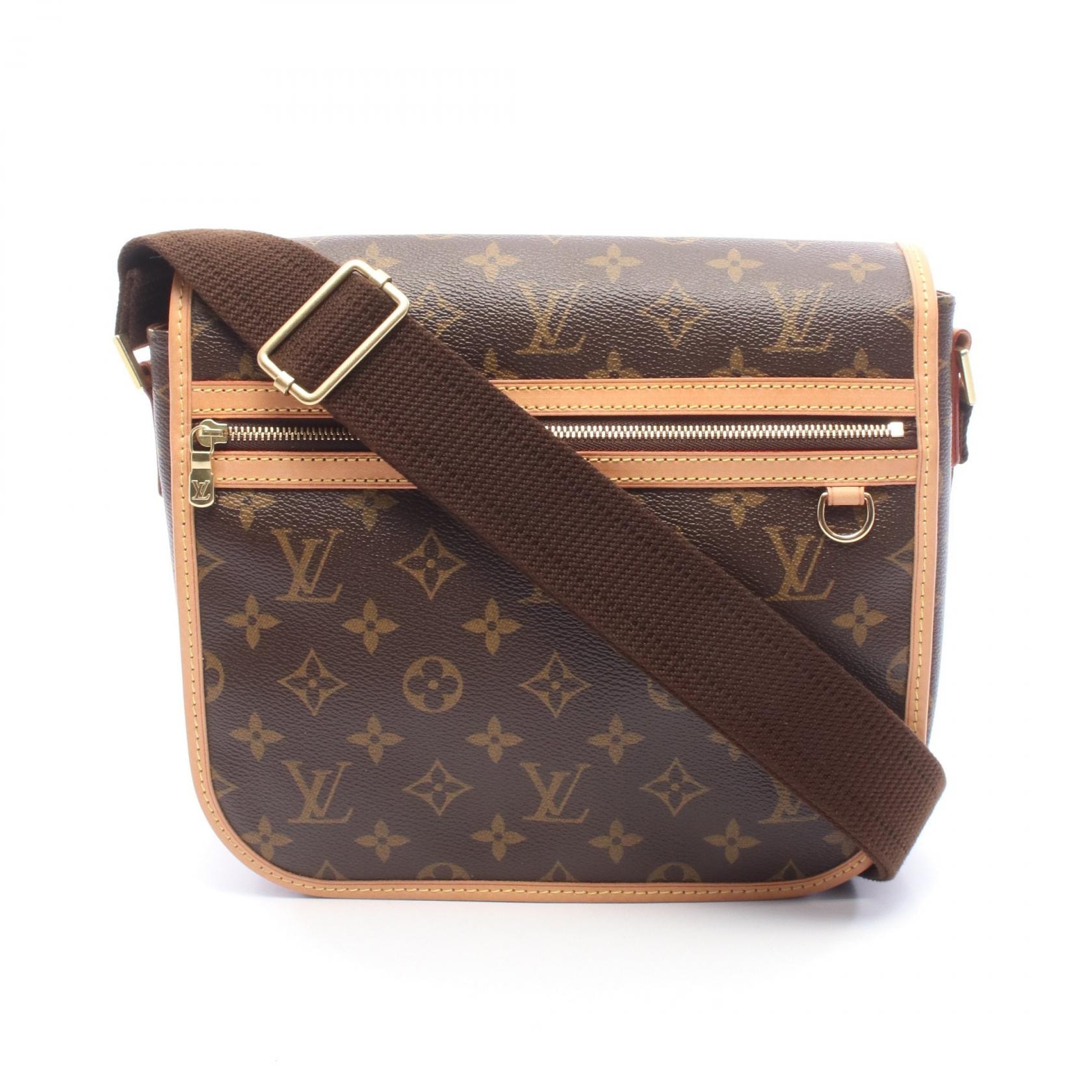 ルイ・ヴィトン LOUIS VUITTON メッセンジャーPM ボスフォール ショルダーバッグ バッグ PVCコーティングキャンバス レザー モノグラム レディース ブラウン系 M40106 【中古】