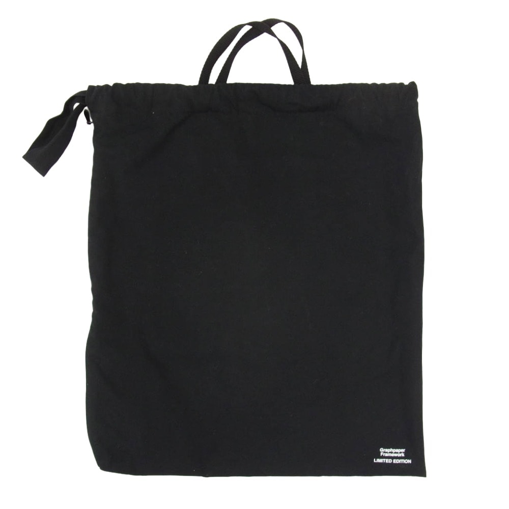 GRAPHPAPER グラフペーパー ハンドバッグ × ERA. Cooking Coat Bag 巾着 コートバッグ ブラック系【中古】