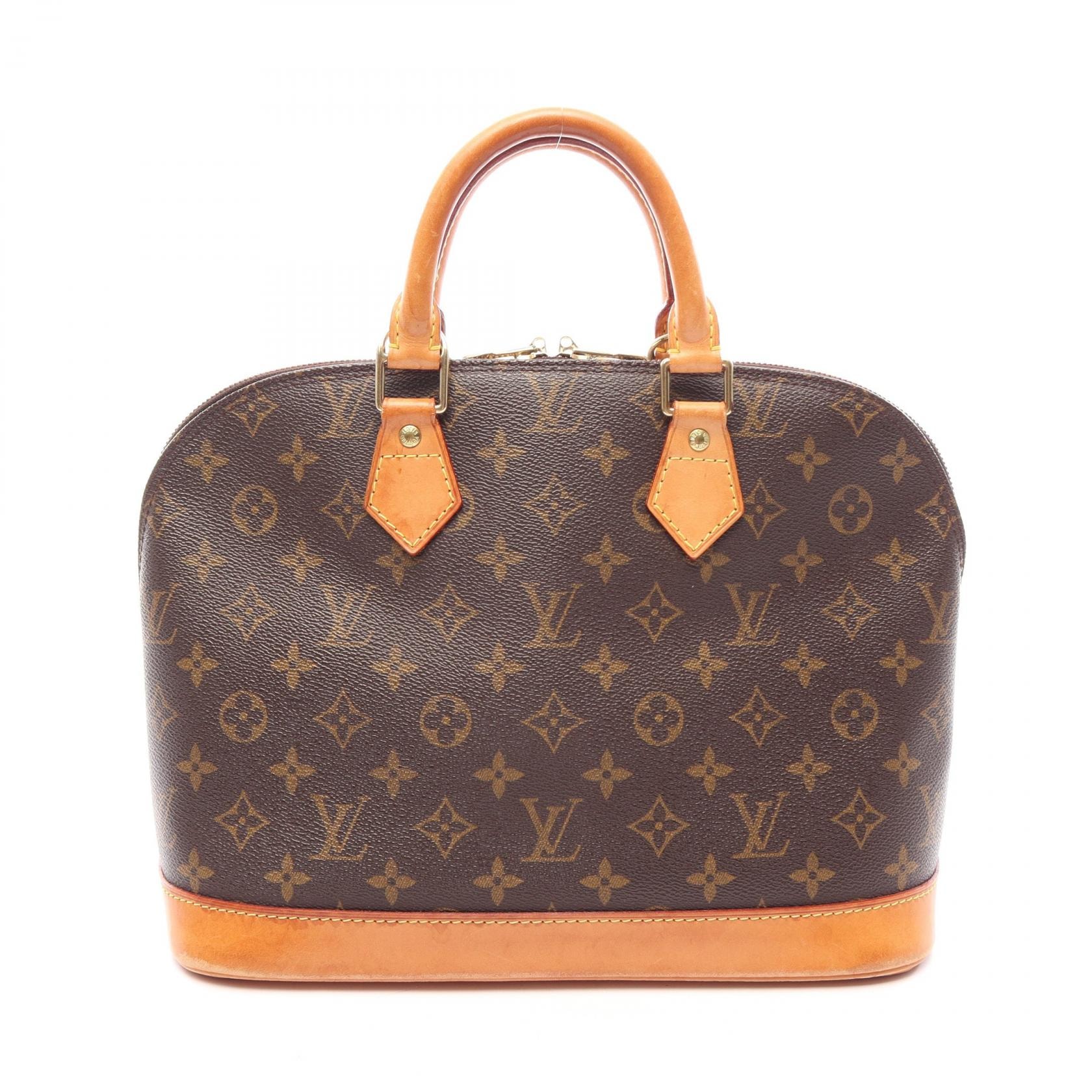 ルイ・ヴィトン LOUIS VUITTON アルマPM モノグラム ハンドバッグ バッグ PVCコーティングキャンバス レザー レディース ブラウン系 M51130 【中古】