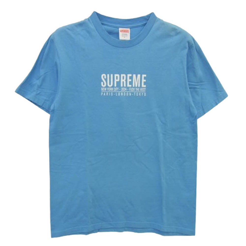 Supreme シュプリーム Tシャツ 24SS Paris Tee パリ ロゴ 半袖Tシャツ ライトブルー系【中古】