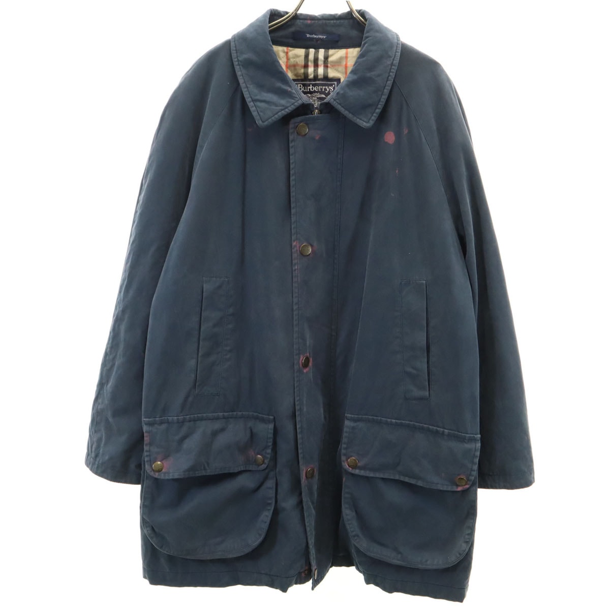 Burberrys バーバリーズ 90s オールド ステンカラーコート ネイビー系