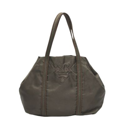 プラダ PRADA BR0977 ロゴ刺繍 ハンドバッグ