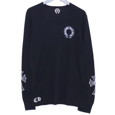 Chrome Hearts Scroll Label CH Plus Thermal L/S T-Shirt "Black"