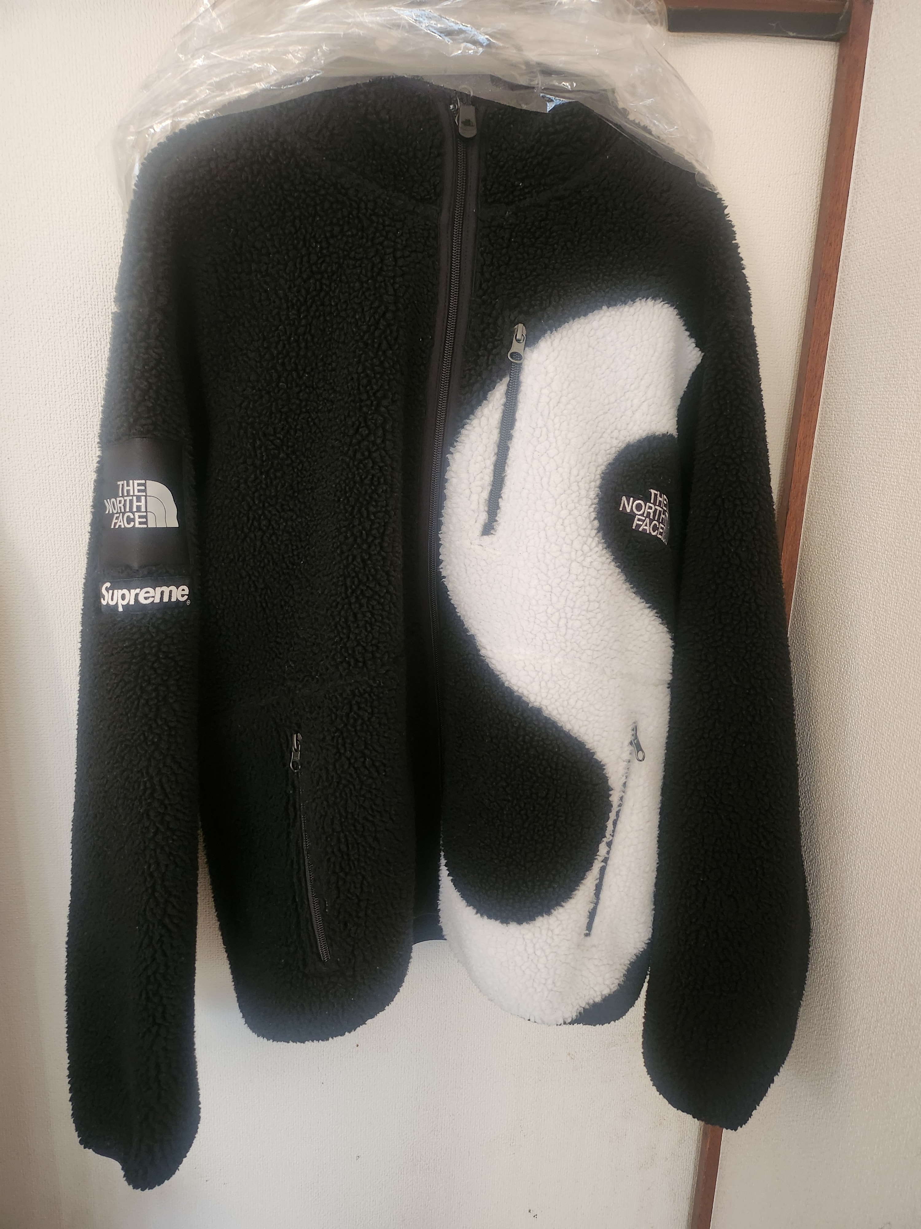 Supreme x The North Face S Logo Hooded Fleece Jacket "Black"