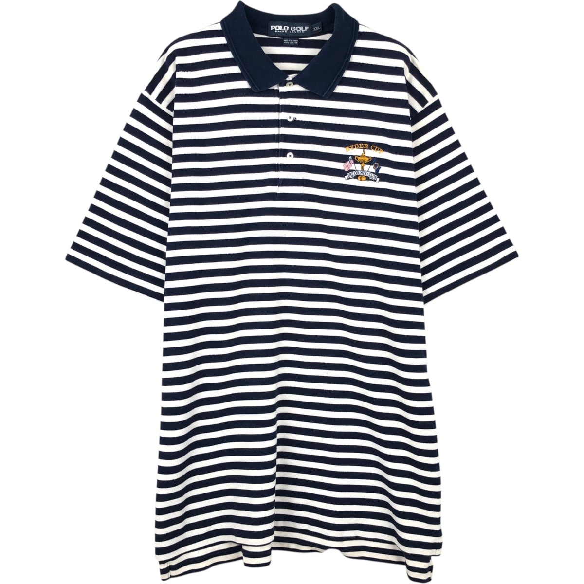 古着 ラルフローレン Ralph Lauren POLO GOLF ポロゴルフ 半袖 ボーダー ポロシャツ メンズXXL相当/eaa622638