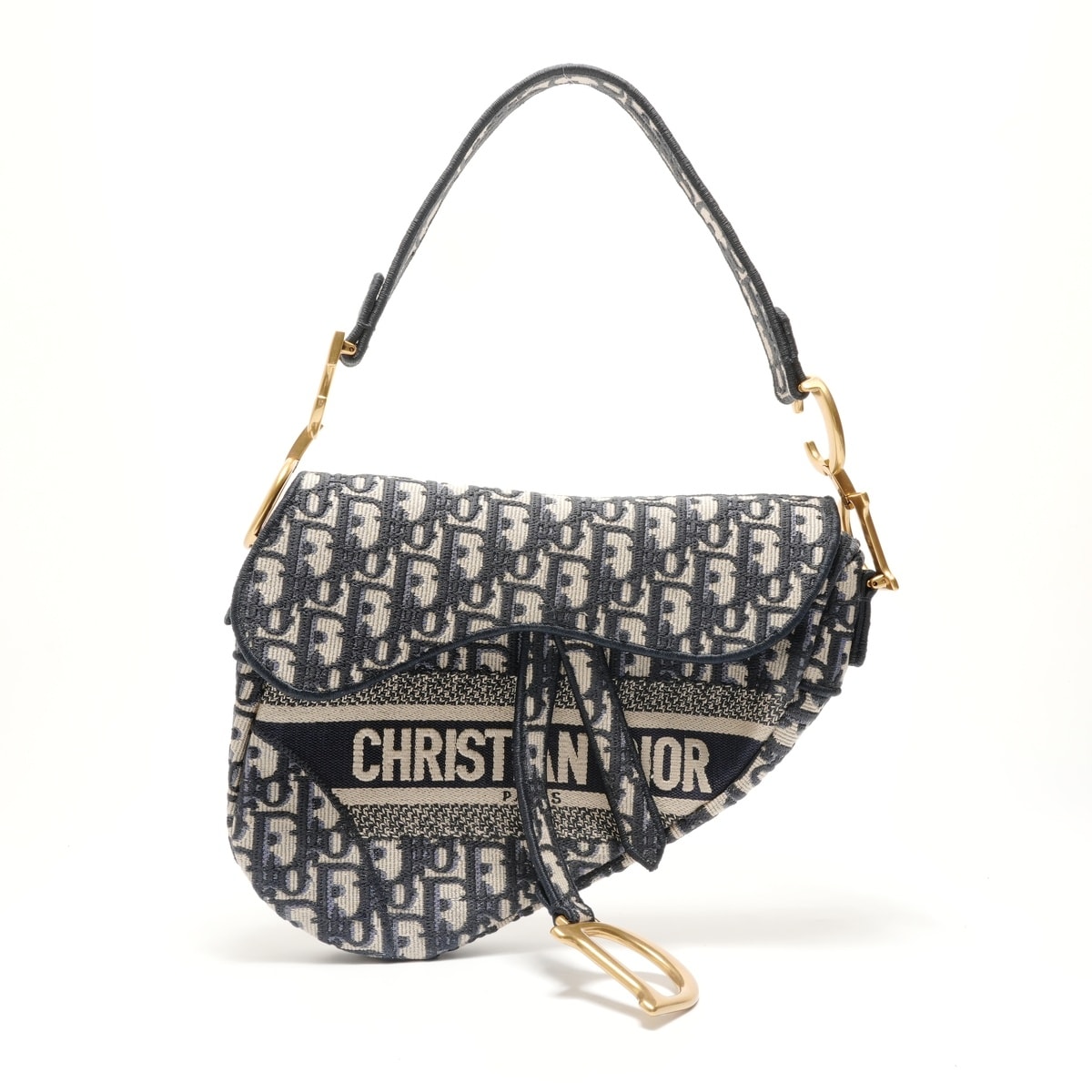 ディオール Dior キャンバス サドルバッグ ショルダーバッグ【中古】