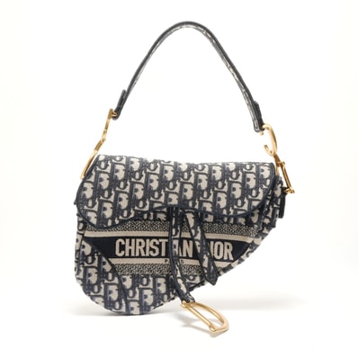 ディオール Dior キャンバス サドルバッグ ショルダーバッグ【中古】