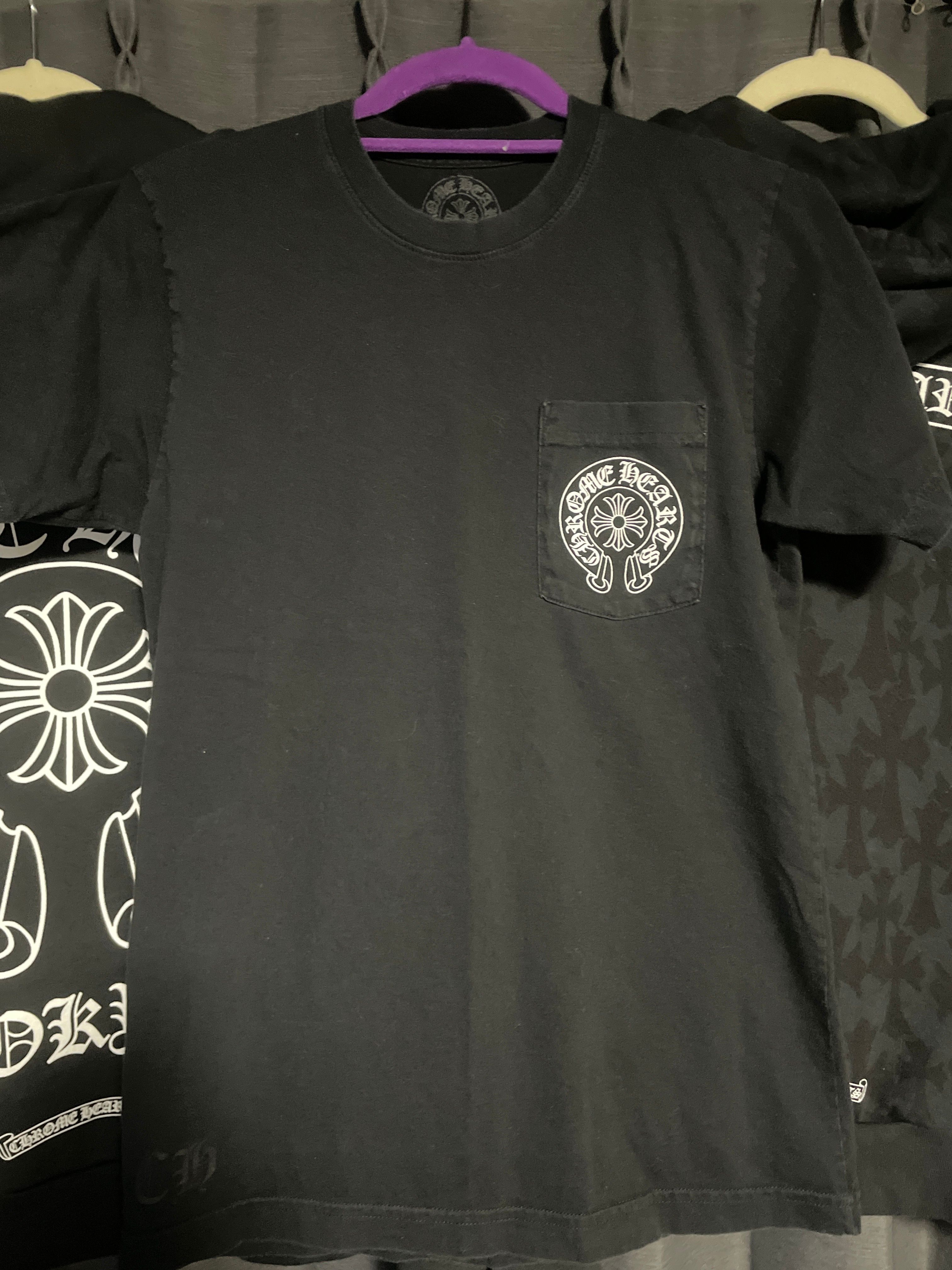 Chrome Hearts Horse Shoe Logo Pocket T-Shirt "Black"