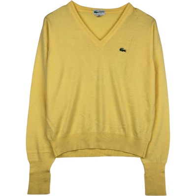 古着 80~90年代 ラコステ LACOSTE CLUB Vネック アクリルニットセーター メンズM相当 ヴィンテージ/eaa645908