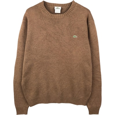 古着 ラコステ LACOSTE コットンニットセーター 5 メンズL相当/eaa637252