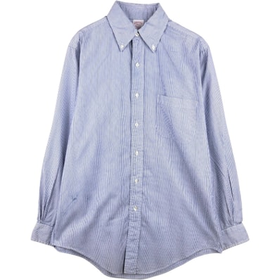 古着 80~90年代 ブルックスブラザーズ Brooks Brothers MAKERS 長袖 ボタンダウンストライプシャツ USA製 メンズS相当 ヴィンテージ/eaa666715