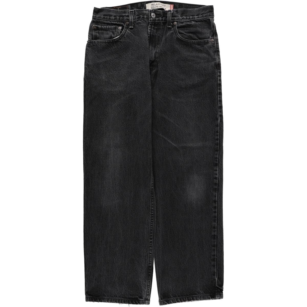 古着 00年代 リーバイス Levi's 550 RELAXED FIT COUPE RELAX ブラックデニム テーパードデニムパンツ メンズw33相当/eaa665966