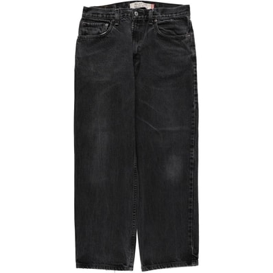 古着 00年代 リーバイス Levi's 550 RELAXED FIT COUPE RELAX ブラックデニム テーパードデニムパンツ メンズw33相当/eaa665966