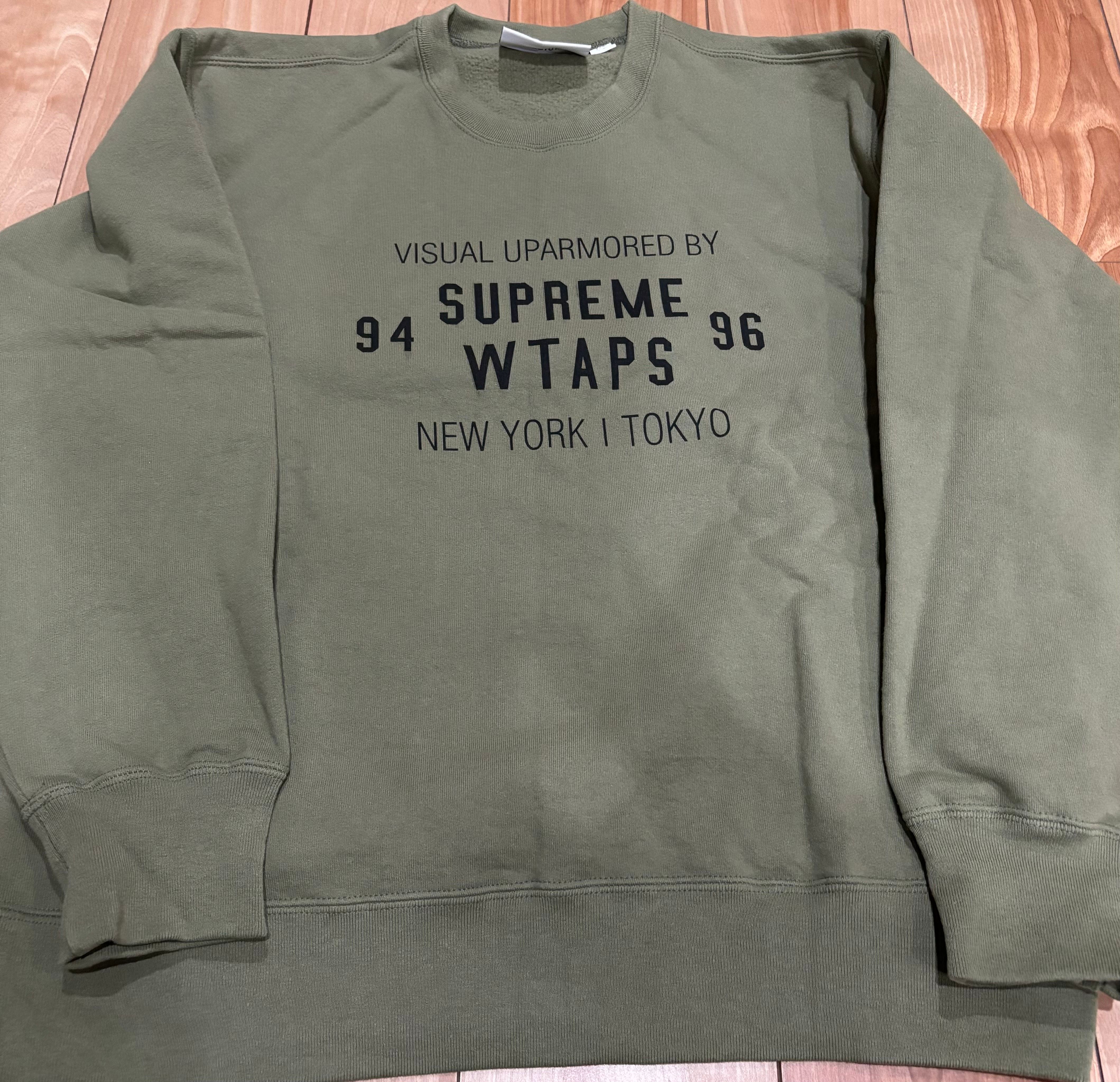 Supreme / WTAPS Crewneck "Light Olive"