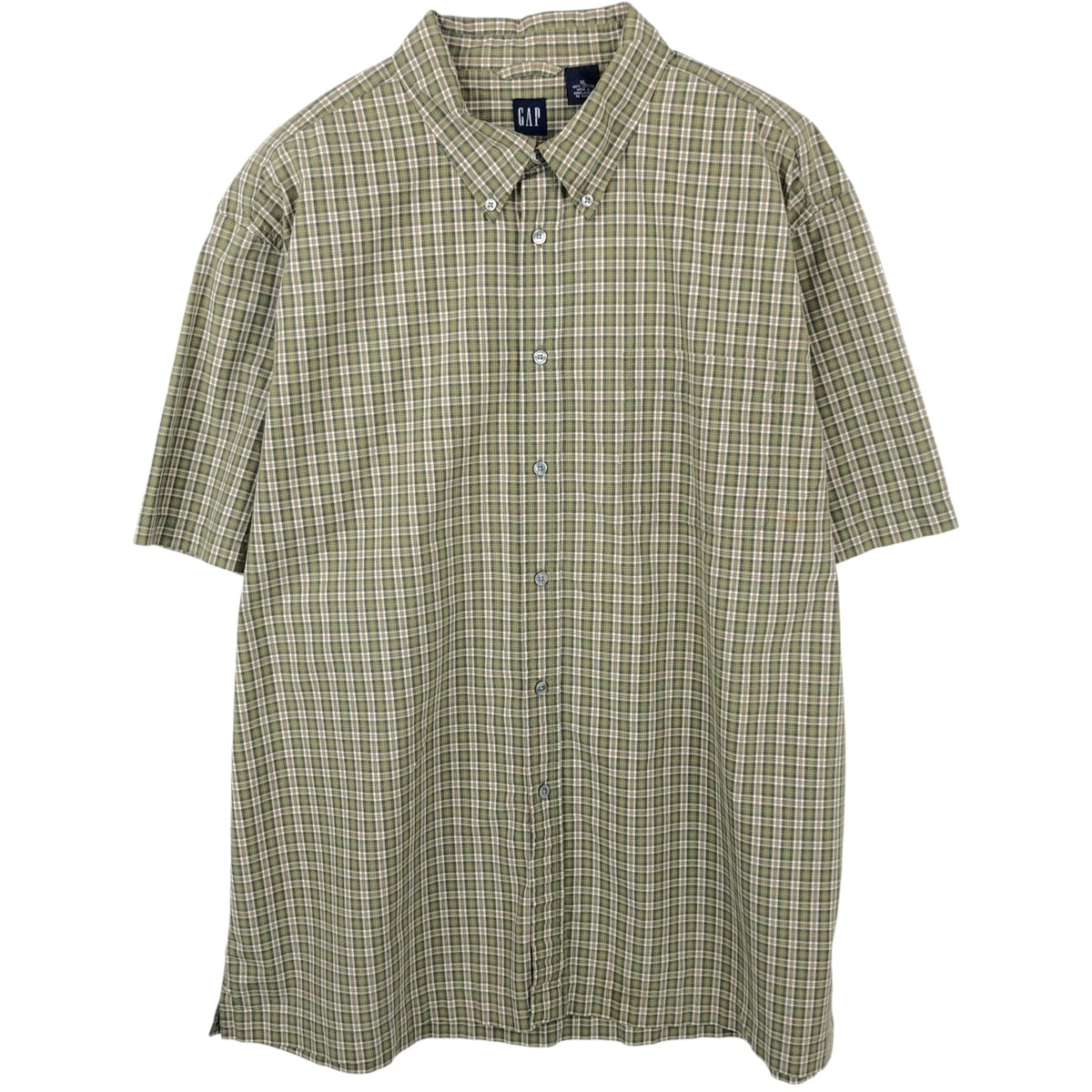 古着 90年代 ギャップ GAP オールドギャップ 半袖 ボタンダウン チェックシャツ メンズXL相当 ヴィンテージ/eaa652248