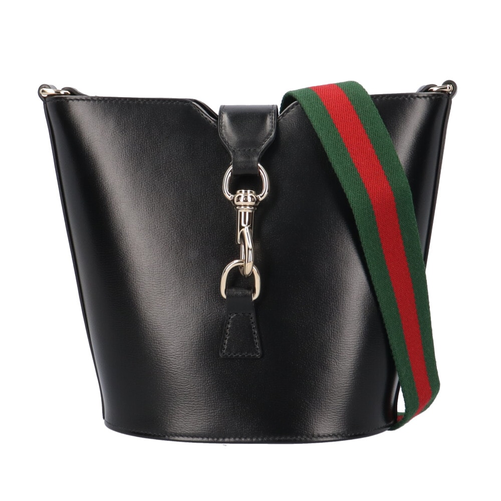 グッチ ミニバケットバッグ シェリー ショルダーバッグ レザー 782908 ブラック レディース GUCCI  中古