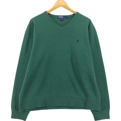 古着 ラルフローレン Ralph Lauren POLO by Ralph Lauren Vネック ワンポイントロゴスウェットシャツ トレーナー メンズL相当/eaa526469 【中古】 【250401】/eaa526469