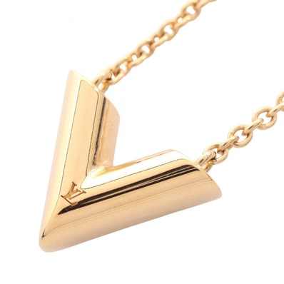 ルイ・ヴィトン LOUIS VUITTON エセンシャル V ネックレス ジュエリー GP(ゴールドメッキ) レディース ゴールド系 M00857 【中古】