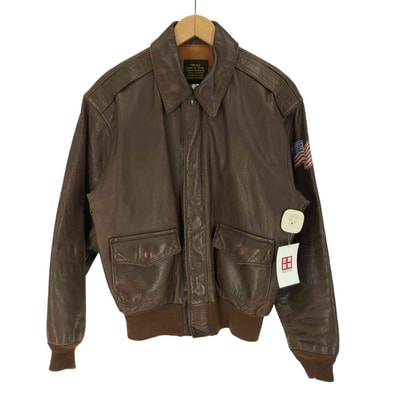 BLACK JACK プリント A-2型 レザー フライト ジャケット【1142611330769】