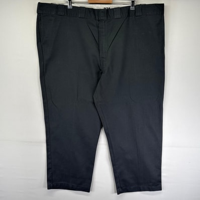 古着 ディッキーズ Dickies パンツ 874 ワークパンツ ワンポイントロゴ 大きいサイズ ジッパーフライ w50 L32 グレー系 メンズ