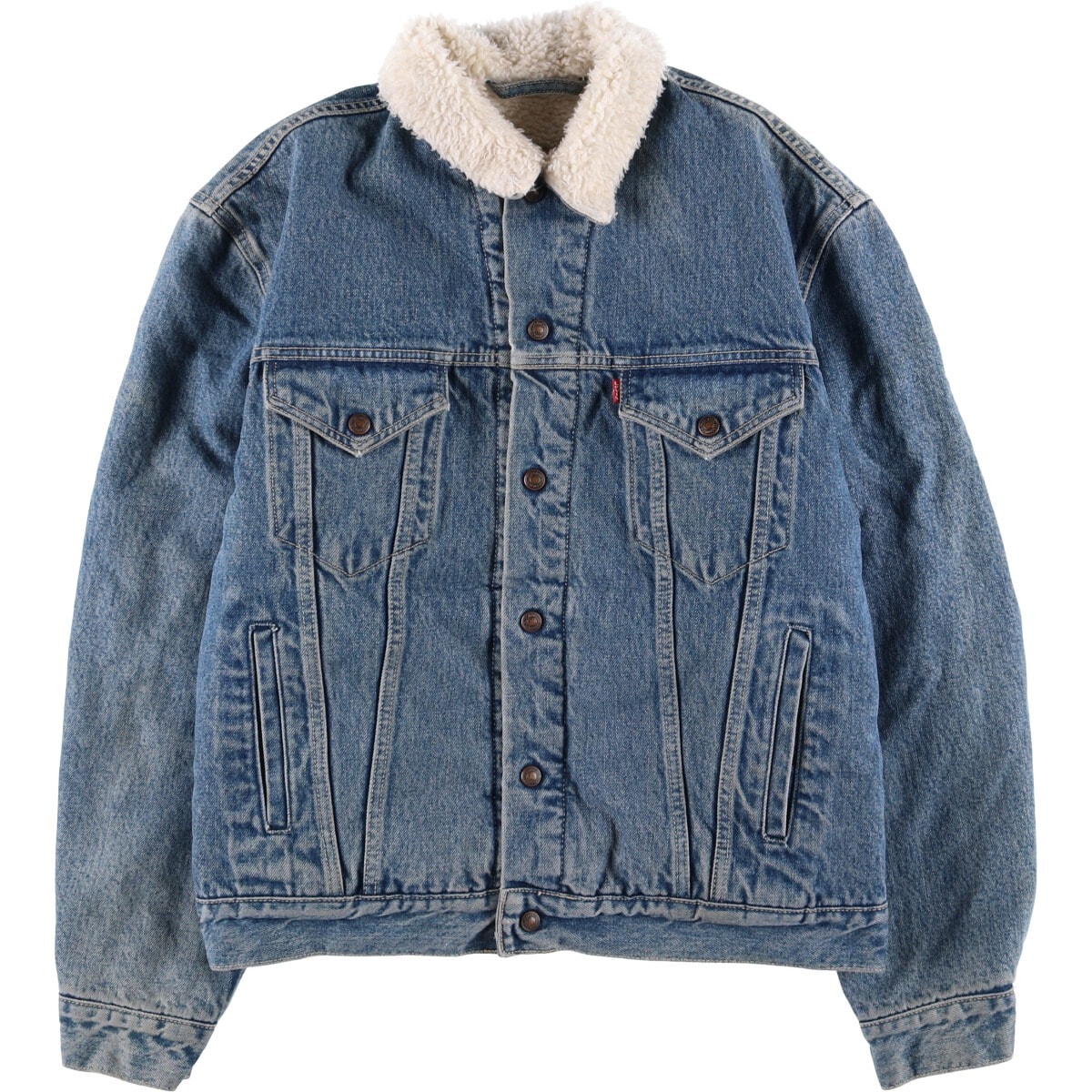 古着 90年代 リーバイス Levi's 70603-0215 ユーロモデル デニムボアジャケット イタリア製 メンズL相当 ヴィンテージ/eaa560939