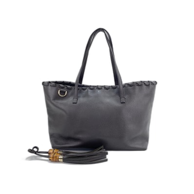 グッチ GUCCI レザー バンブー トートバッグ【中古】