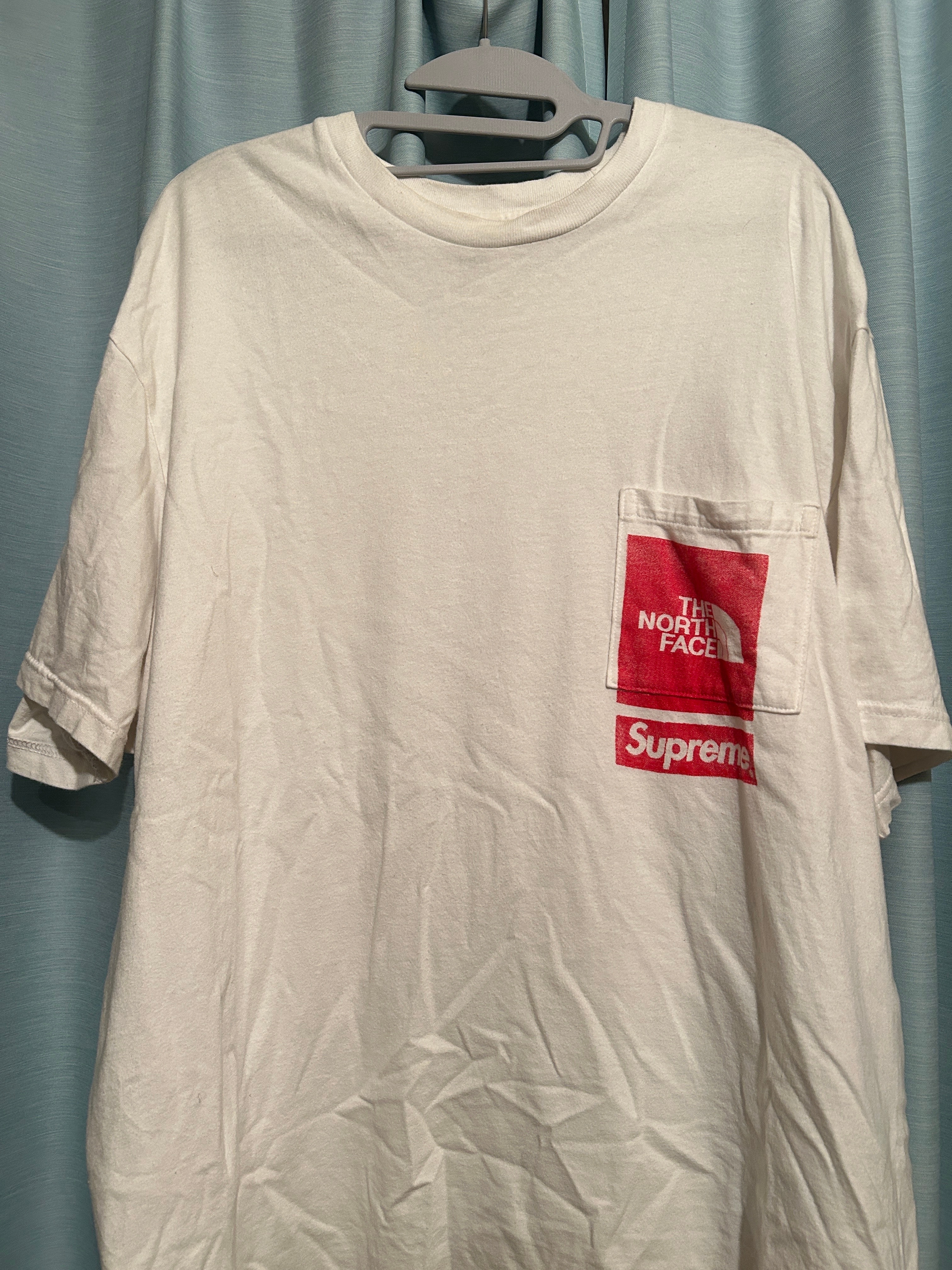 Supreme x The North Face Printed Pocket Tee "White"