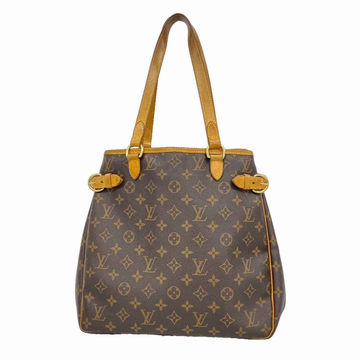 【6db2033】ルイヴィトン トートバッグ モノグラム バティニョールヴェルティカル M51153 ブラウン【中古】レディース