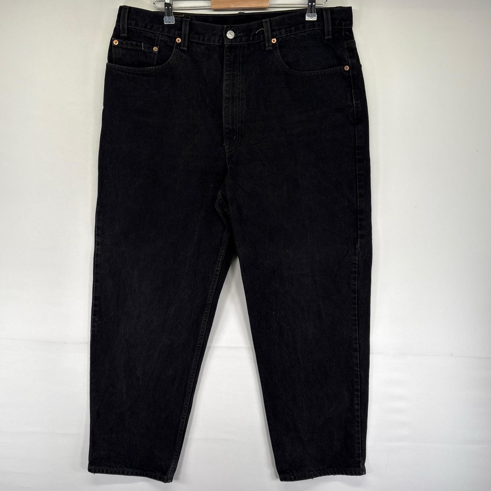 古着 90's/90年代 リーバイス Levi's デニム パンツ 550 ジッパー 大きいサイズ テーパード W40 L30  ブラック系 メンズ