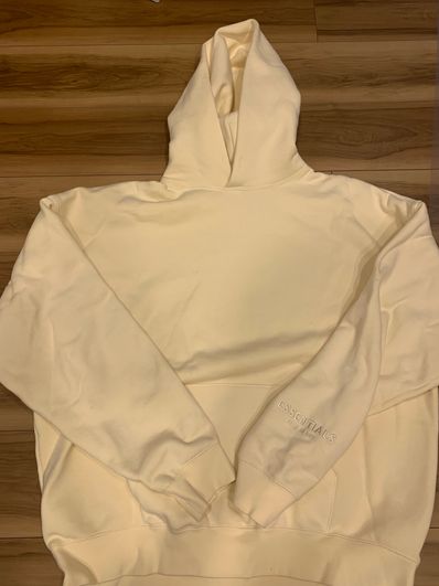 FEAR OF GOD ESSENTIALS 3M Logo Pullover Hoodie "Cream"
