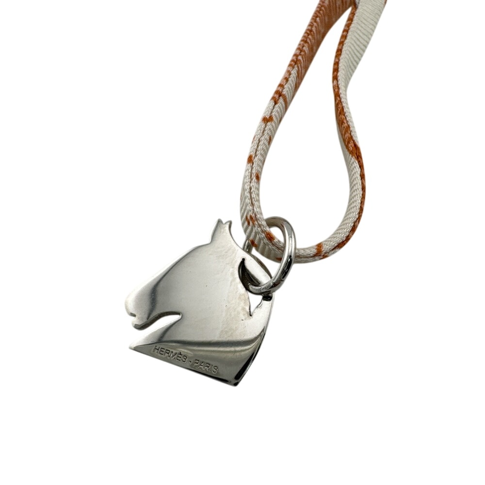 エルメス HERMES ネックレス エルメス トゥールビヨン ネックレス チョーカー 馬モチーフ ペンダント シルバー