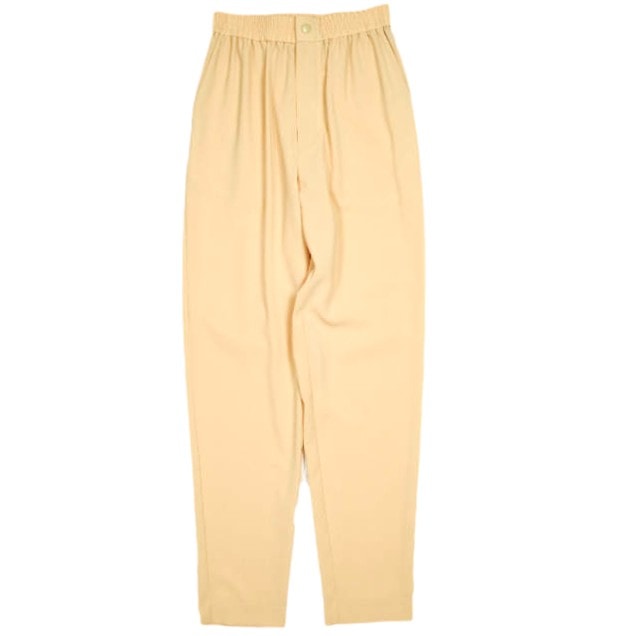 新品 HYKE ハイク 23SS 日本製 STRETCH TAPERED PANTS ストレッチテーパードパンツ 231 - 13182 1(S) CREAM イージー ボトムス g25052