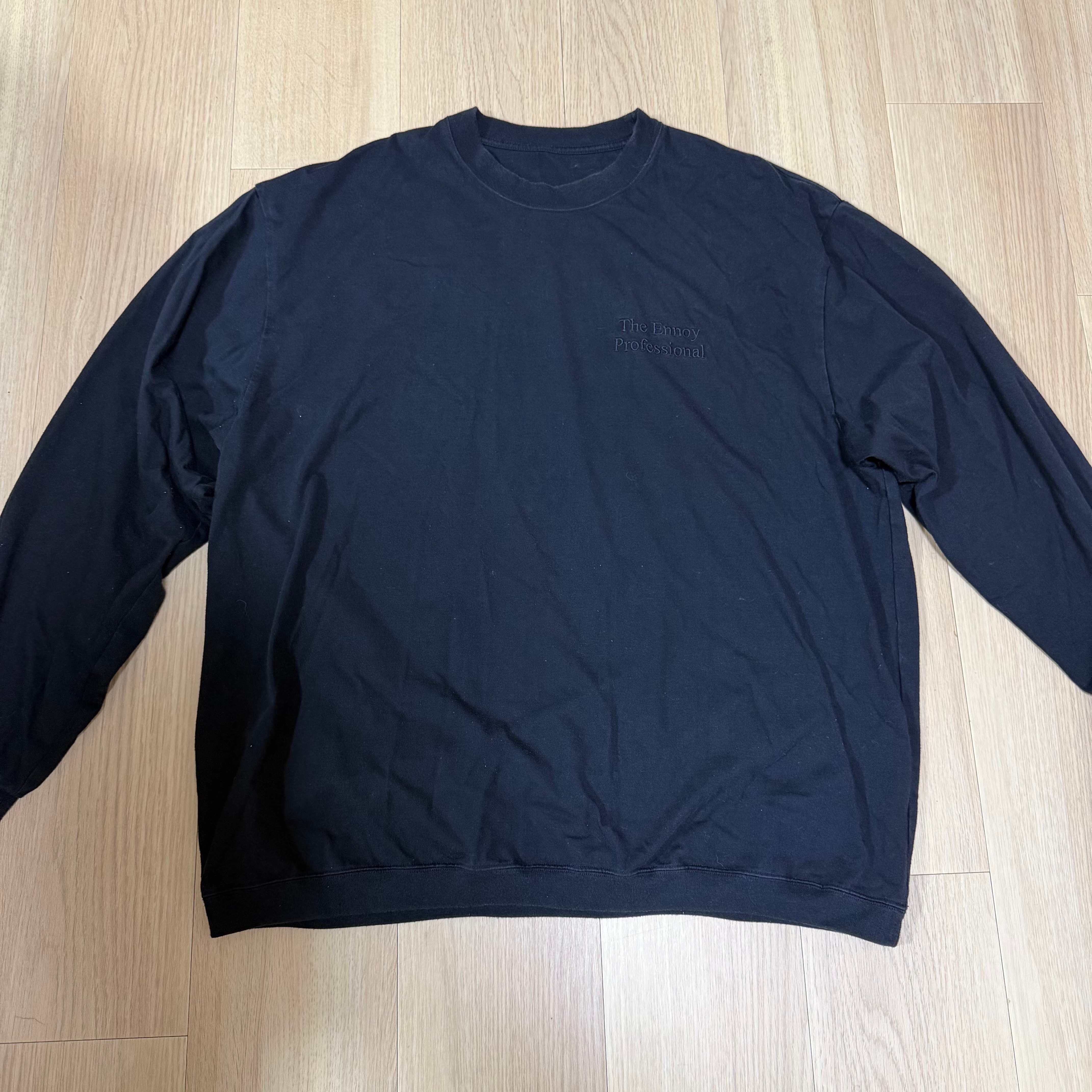 ENNOY 23SSLong Sleeve Hem Rib Tee 