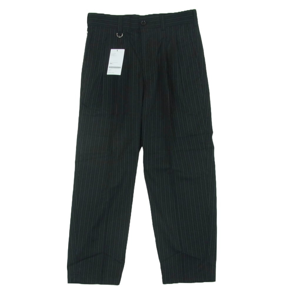uniform experiment ユニフォームエクスペリメント 21AW UE-212002 PIN STRIPED 2TUCK WIDE TAPERED PANTS ピンストライプ 2タック ワイド テーパード パンツ 1 未使用 【中古】