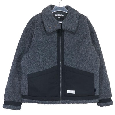 NEIGHBORHOOD Boa Fleece B-3 Type Jacket "Gray"