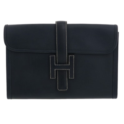 HERMES エルメス ジジェ PM セカンドバッグ クシュベル ネイビー Y刻印 メンズ【中古】