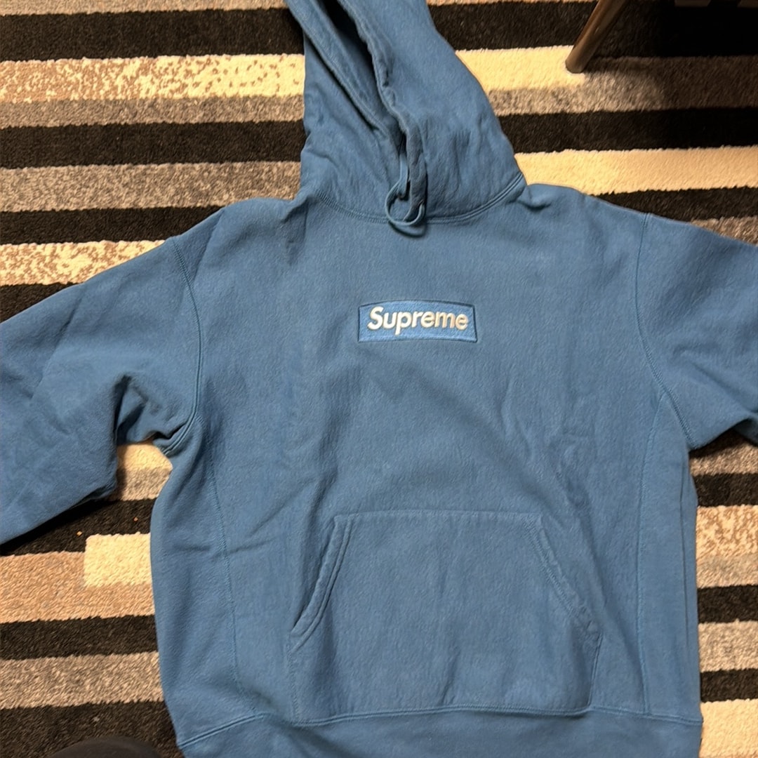 Supreme Box Logo Hooded Sweatshirt "Blue" (23FW)