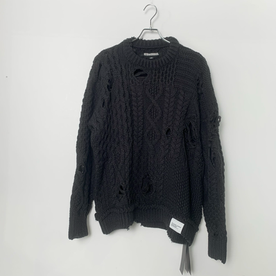 NEIGHBORHOOD Patchwork Savage Sweater "Charcoal"