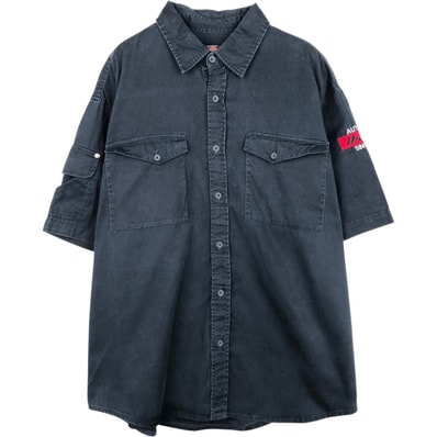 古着 ディッキーズ Dickies 半袖 ワークシャツ メンズXL相当/eaa655372