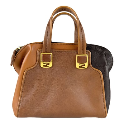 フェンディ FENDI ハンドバッグ ショルダーバッグ レザー ブラウン レディース 8BL117-F83【中古】 z8900