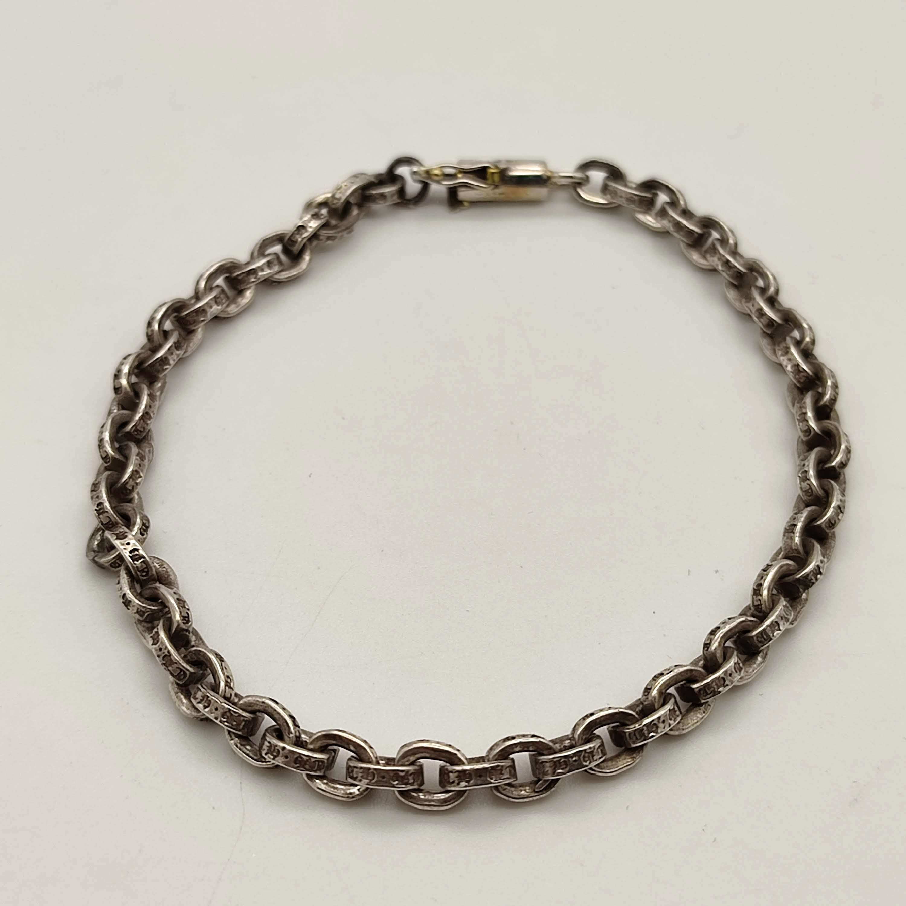 Chrome Hearts Paper Chain Bracelet 8inch "Silver"