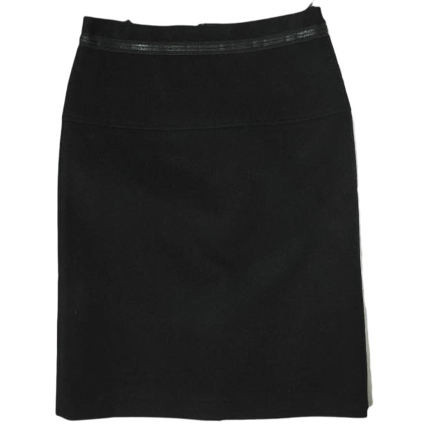 新品 tao COMME des GARCONS タオ コムデギャルソン 22AW 日本製 先染ウールエステルクロススカート TJ-S018 S BLACK Tricot トリコ 定価42,900円 ボトムス g19783