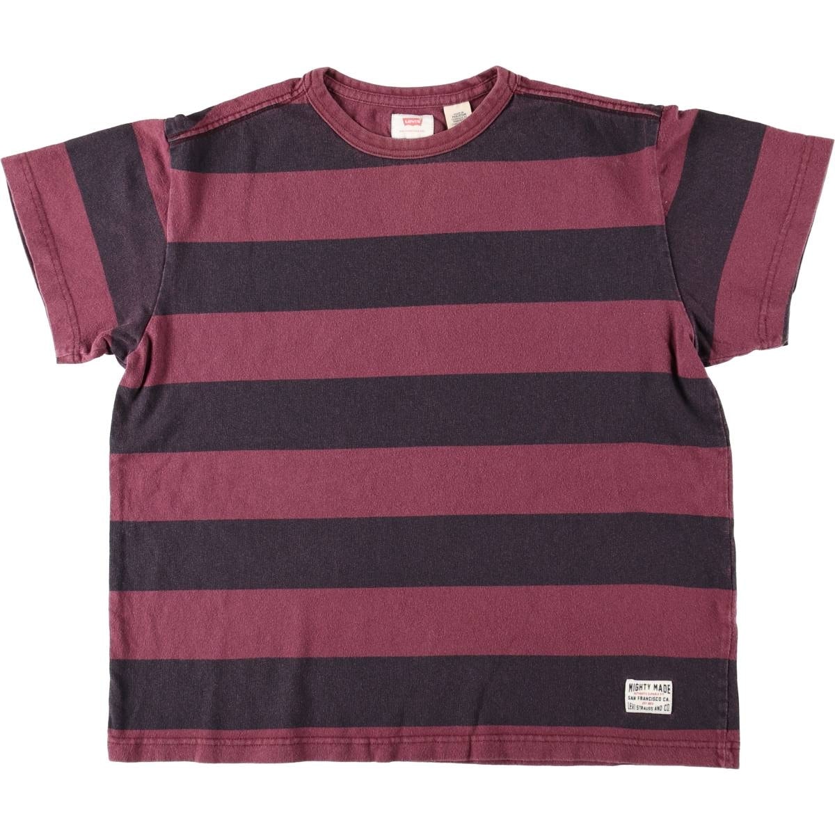 古着 リーバイス Levi's ボーダー柄 半袖 ボーダーTシャツ メンズL相当/eaa672081