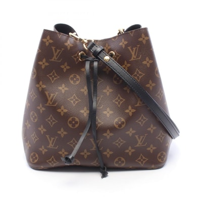 ルイ・ヴィトン LOUIS VUITTON ネオノエ モノグラム ノワール ショルダーバッグ バッグ PVCコーティングキャンバス レザー レディース ブラウン系 / ブラック系 M44020 【中古】