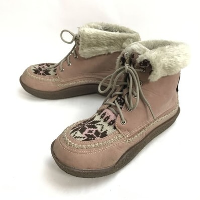 OUTDOOR PRODUCTS★極暖/ショートブーツ【25.0/レディース/pink/ピンク】スノーブーツ/Leather/Boots/shoes◆sWB117-9