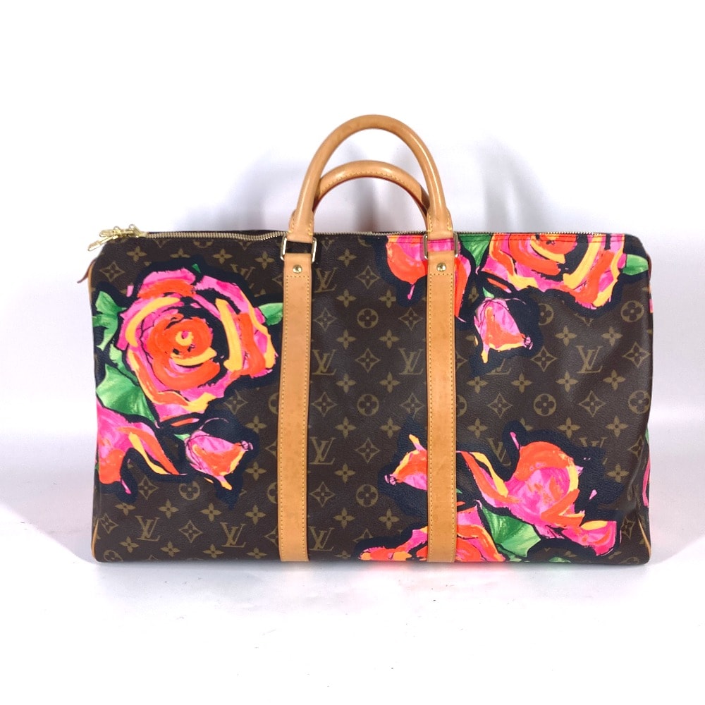 ルイヴィトン LOUIS VUITTON キーポル50 M48605 モノグラム・ローズ 旅行バッグ トラベルバッグ カバン ボストンバッグ モノグラムキャンバス ブラウン