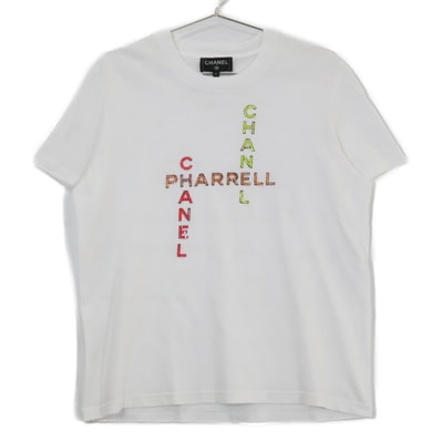 シャネル ファレル ウィリアムス Pharrell Williams ビーズロゴ P61052 Tシャツ S