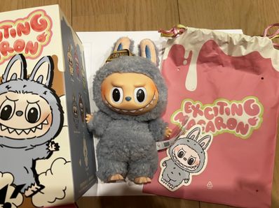 POP MART THE MONSTERS (LABUBU) Exciting Macaron Plush Series SEA SALT COCONUT