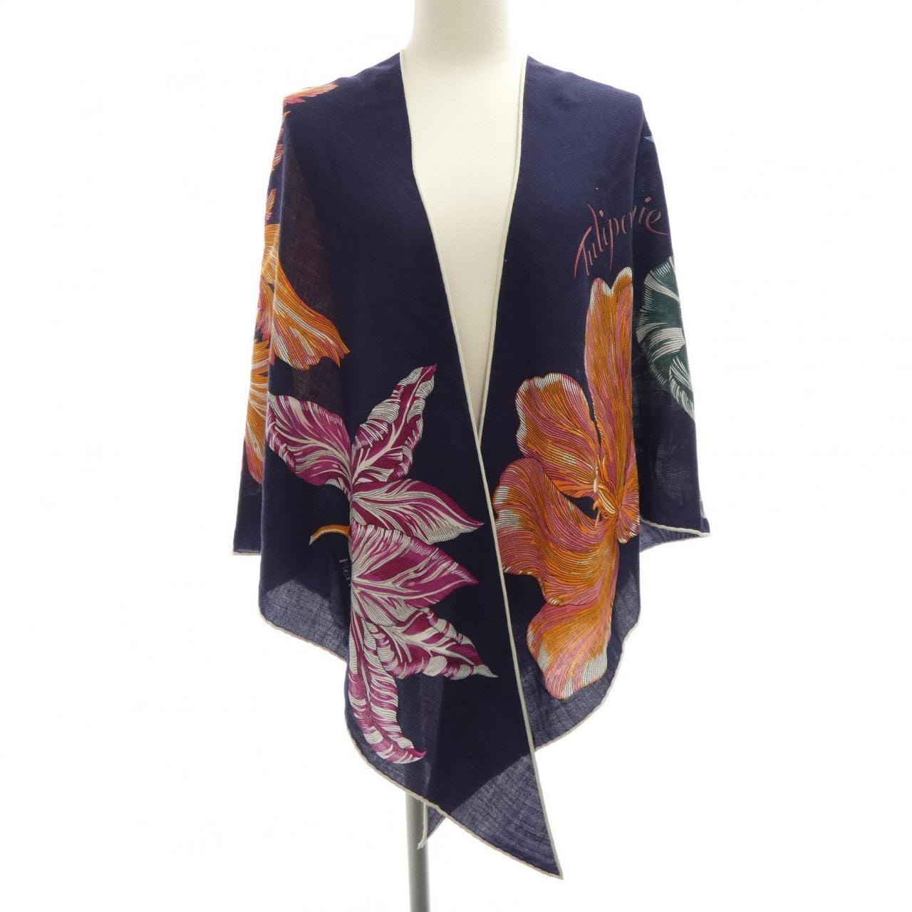 エルメス HERMES TULIPOMANIE H363964S トライアングルジェアン ショール